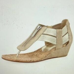 Donald Pliner Dori Metallic Demi Wedge Women's  Sandals 9.5
